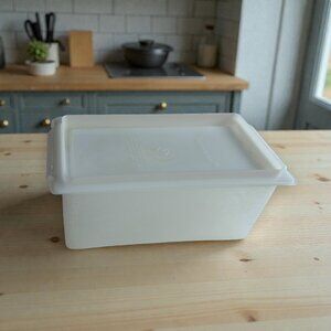 Vintage Tupperware Harvest Large Butter Dish 638-2